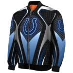 personalized indianapolis colts mesh chest grey crocs black bomber jacket best selling
