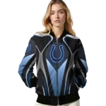 personalized indianapolis colts mesh chest grey crocs black bomber jacket best selling