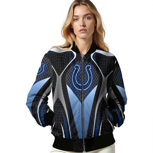 personalized indianapolis colts mesh chest grey crocs black bomber jacket latest model