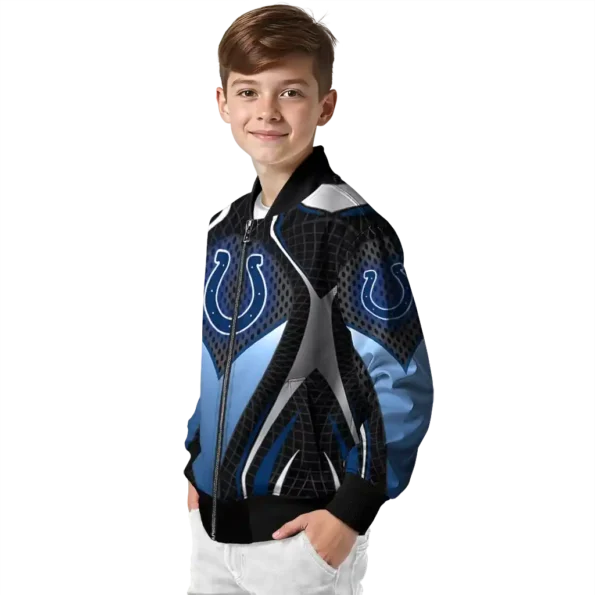 personalized indianapolis colts mesh chest grey crocs black bomber jacket trendy