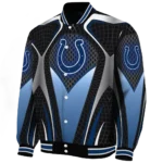 personalized indianapolis colts mesh chest grey crocs black varsity jacket best selling.webp