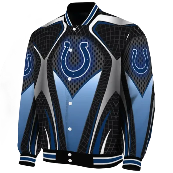 personalized indianapolis colts mesh chest grey crocs black varsity jacket best selling.webp