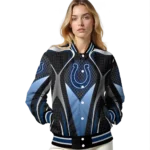 personalized indianapolis colts mesh chest grey crocs black varsity jacket best selling.webp
