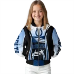 personalized indianapolis colts mesh effect blue black bomber jacket best selling