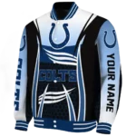 personalized indianapolis colts mesh effect blue black varsity jacket best selling.webp