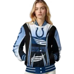 personalized indianapolis colts mesh effect blue black varsity jacket best selling.webp
