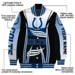 personalized indianapolis colts mesh effect blue black varsity jacket best selling.webp