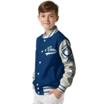 personalized indianapolis colts razorback outline blue nude varsity jacket best selling.webp