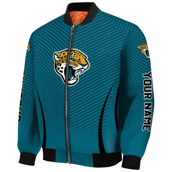 personalized jacksonville jaguars chevron arrow teal bomber jacket best selling