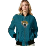 personalized jacksonville jaguars chevron arrow teal bomber jacket best selling
