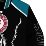 personalized jacksonville jaguars claw blood teal black varsity jacket best selling.webp