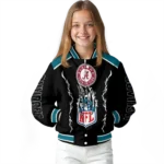 personalized jacksonville jaguars claw blood teal black varsity jacket best selling.webp