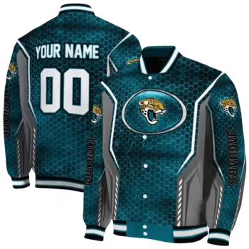 personalized jacksonville jaguars power plate teal varsity jacket fashion forward.webp
