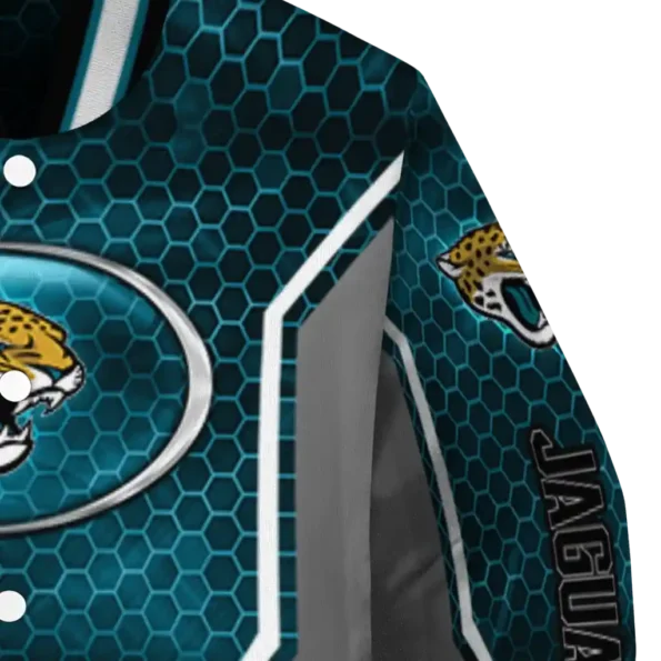 personalized jacksonville jaguars power plate teal varsity jacket premium grade.webp