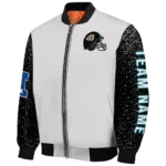 personalized jacksonville jaguars speckled arms teal gray bomber jacket best selling