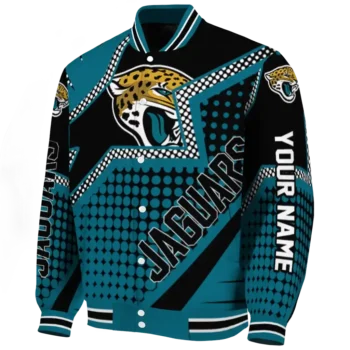 personalized jacksonville jaguars star burst teal varsity jacket best selling.webp
