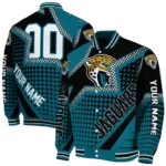 personalized jacksonville jaguars star burst teal varsity jacket best selling.webp