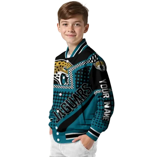 personalized jacksonville jaguars star burst teal varsity jacket trendy.webp