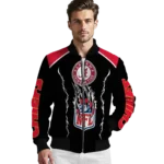 personalized kansas city chiefs claw blood red black bomber jacket best selling