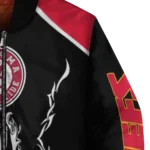 personalized kansas city chiefs claw blood red black bomber jacket best selling
