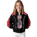 personalized kansas city chiefs claw blood red black bomber jacket best selling