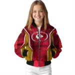personalized kansas city chiefs power plate red bomber jacket best selling
