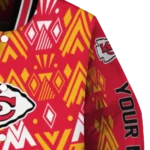 personalized kansas city chiefs pyramid shapes red varsity jacket best selling