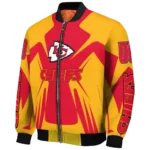 personalized kansas city chiefs spider mark red gold crocs bomber jacket best selling