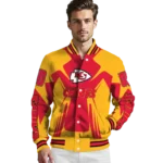 personalized kansas city chiefs spider mark red gold crocs varsity jacket best selling.webp