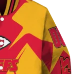 personalized kansas city chiefs spider mark red gold crocs varsity jacket best selling.webp