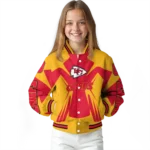 personalized kansas city chiefs spider mark red gold crocs varsity jacket best selling.webp
