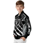 personalized las vegas raiders chevron angles black bomber jacket best selling