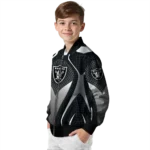 personalized las vegas raiders mesh chest grey crocs black bomber jacket best selling