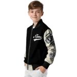 personalized las vegas raiders razorback outline black nude bomber jacket best selling