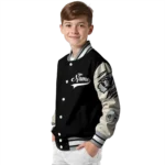 personalized las vegas raiders razorback outline black nude varsity jacket best selling