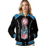 personalized los angeles chargers claw blood blue black varsity jacket best selling