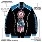 personalized los angeles chargers claw blood blue black varsity jacket best selling