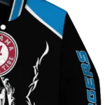 personalized los angeles chargers claw blood blue black varsity jacket best selling