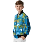 personalized los angeles chargers pyramid shapes blue bomber jacket best selling