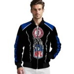 personalized los angeles rams claw blood blue black bomber jacket best selling