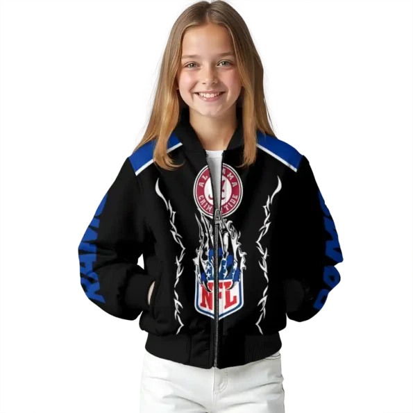 personalized los angeles rams claw blood blue black bomber jacket top rated