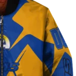 personalized los angeles rams spider mark blue orange crocs bomber jacket best selling