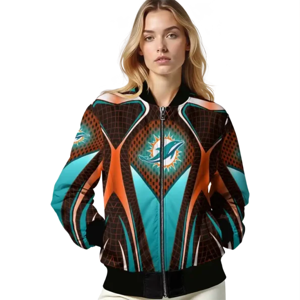 personalized miami dolphins mesh chest red crocs black bomber jacket latest model