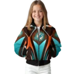 personalized miami dolphins mesh chest red crocs black bomber jacket best selling