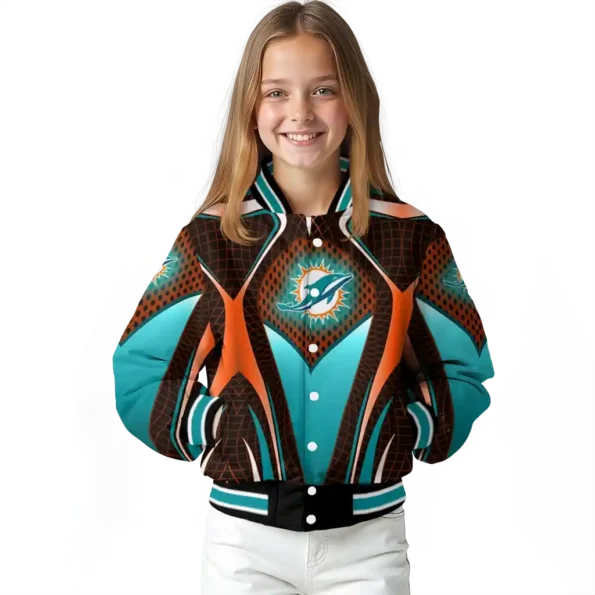 personalized miami dolphins mesh chest red crocs black varsity jacket top rated