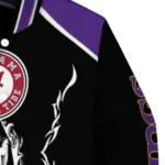 personalized minnesota vikings claw blood purple black varsity jacket best selling