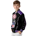 personalized minnesota vikings claw blood purple black varsity jacket best selling