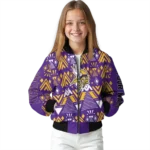personalized minnesota vikings pyramid shapes purple bomber jacket best selling