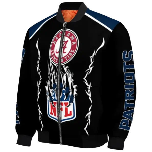 personalized new england patriots claw blood blue black bomber jacket best selling
