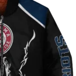 personalized new england patriots claw blood blue black bomber jacket best selling